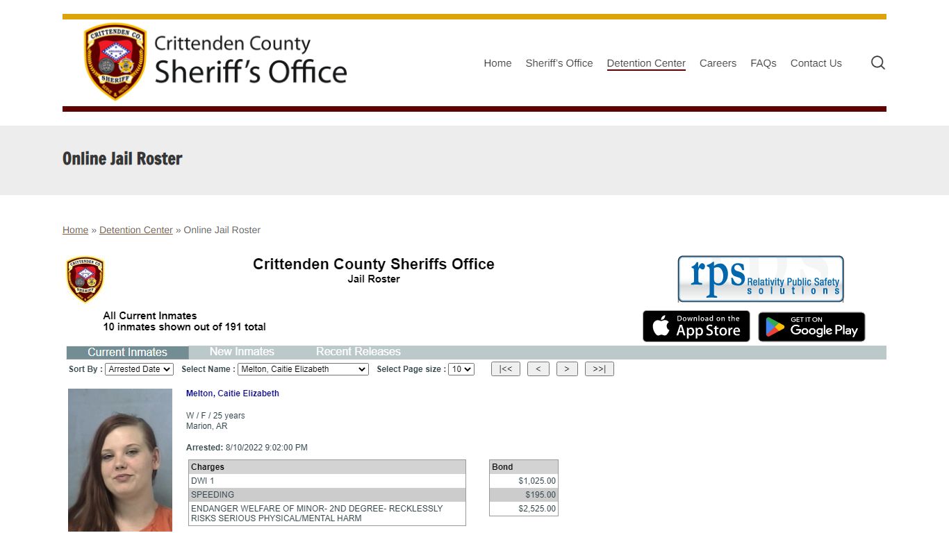 Online Jail Roster - Crittenden County Sheriff’s Department